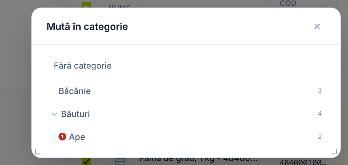 Fereastra Mută în categorie