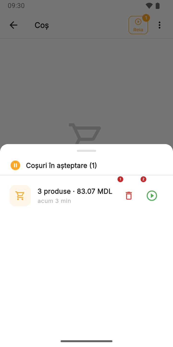 Coșurile în așteptare