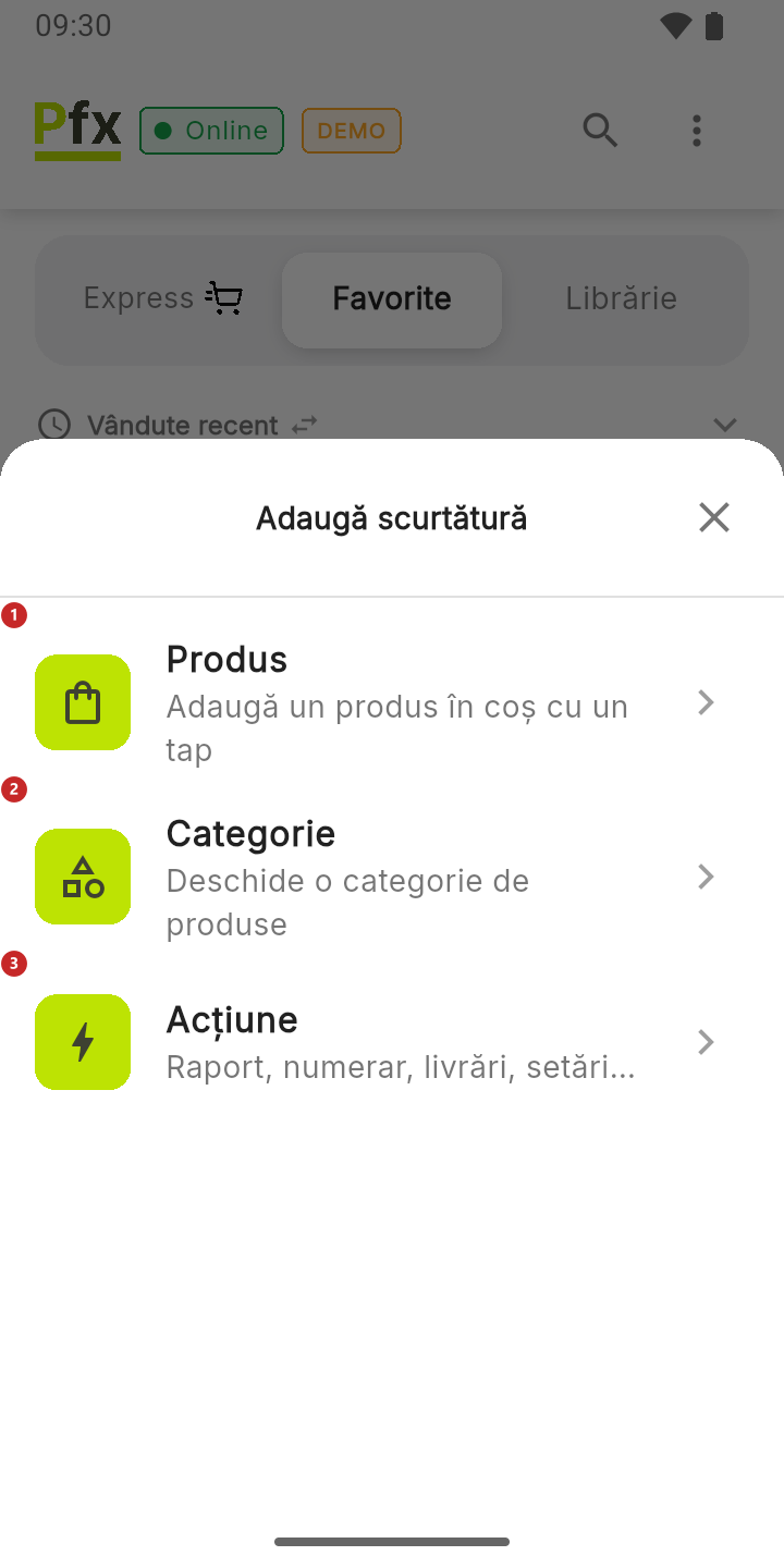 Fereastra Adaugă scurtătură