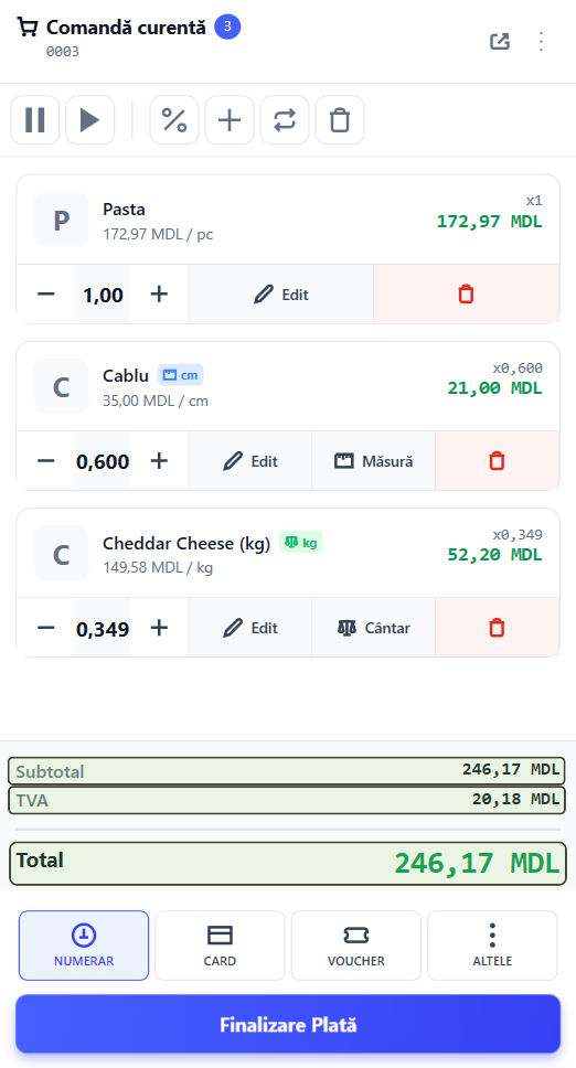 Totaluri Intermediare