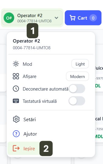 Schimbarea Utilizatorului