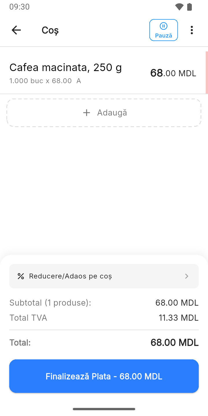Coșul livrării
